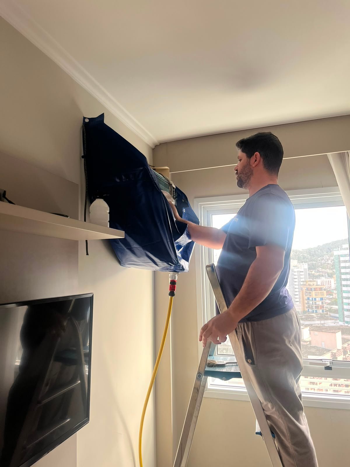 Higienizacao ar condicionado